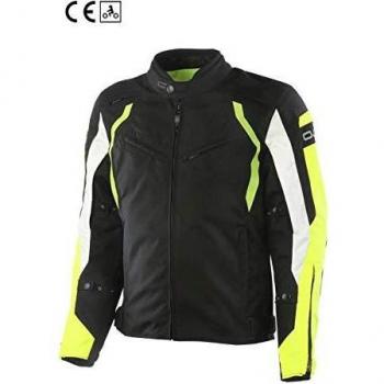 OJ ATTITUDE - Chaqueta 4 estaciones para moto amarillo neón 3XL