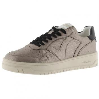 Zapatillas Deportivas Victoria de Mujer con Efecto Piel, Piezas en Serraje Craquelado y Logotipo Animal Print