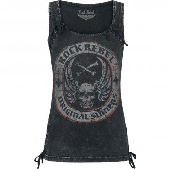 Rock Rebel by EMP Undefeated Top Mujer Negro M
