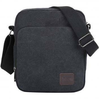 Eshow Bolso Hombro Bandolera de Tela para Hombres Casual Viaje Oficina Uso Diario