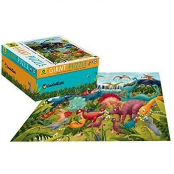 Ludattica 74846 Puzzle Gigante Dinosaurio, Multicolor