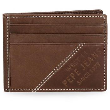 Pepe Jeans Heat Tarjetero, 10 cm, 0.07 Litros, Marrón