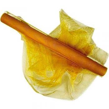 Tyll Amarillo 50 cm x 5 m - Rollo de Tela Decorativa