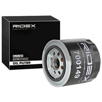 Filtro de aceite RIDEX 7O0149 para FORD, MAZDA y JEEP con válvula antirretorno M22x1.5