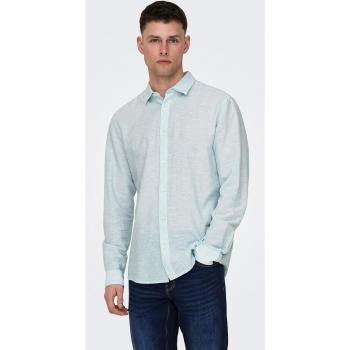 Camisa de lino de hombre manga larga Only & Sons Caiden Ls Solid Linen Shirt Noos