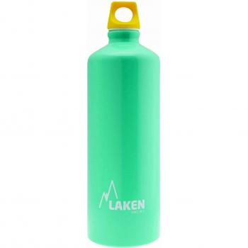 Botella de Aluminio Futura 750 ml con Tapón Amarillo y Azul Claro