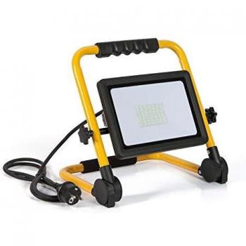 Proyector LED Portátil 50W 4000K IP44 con Soporte y Cable de 3m