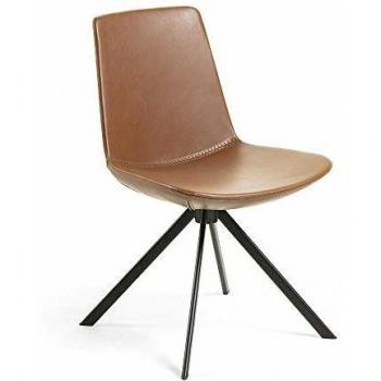 Kave Home Silla Zeva, marrón