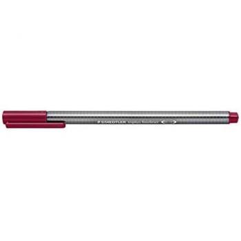 Rotulador Triplus Broadliner Staedtler Rojo Oscuro