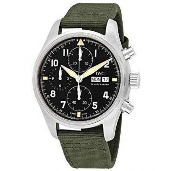 IWC Pilot Spitfire Chronograph Automatic Black Dial Men's Watch IW387901