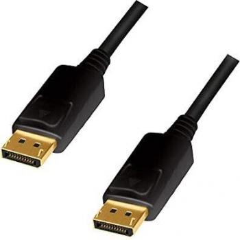 LogiLink CD0102 DisplayPort Cable, DP/M to DP/M, 4K/60Hz, CCS, Black, 3m