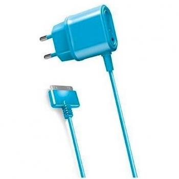 Celly TCIP4LB - Cargador de red para Apple iPhone 4 / 4S, color azul
