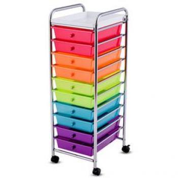 10-Drawer Rolling Utility Organizer Cart