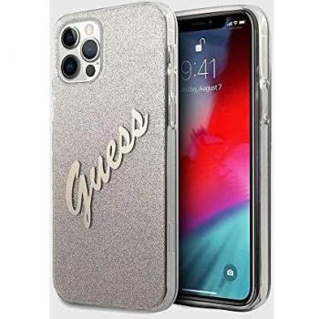 Funda Dura Glitter Gradiente Dorado para iPhone 12/12 Pro - GUHCP12MPCUGLSGO
