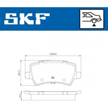 Pastillas de freno SKF VKBP 90027