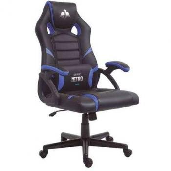 Silla Gaming Serie Nitro Negro/Azul Cromad
