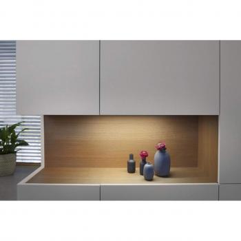 Lámpara LED de Esquina para Mueble con Sensor de Movimiento, 35 cm, Color Gris