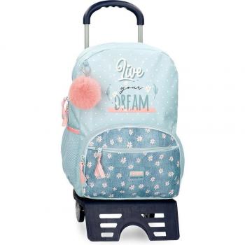 Mochila escolar Movom Live your dreams 42 cm con carro