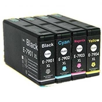 4 cartuchos de tinta compatibles para Epson WorkForce Pro WF-4630DWF WF-4640DTWF WF-5110DW WF-5190DW WF-5620DWF WF-5690DWF
