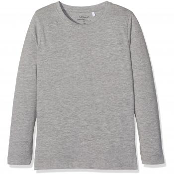 NAME IT Nkmvillum Ls Top Noos, Camisa Manga Larga para Niños, Gris