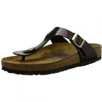 Birkenstockgizeh Birko-Flor - Chanclas Mujer, Color Rojo, Talla 37