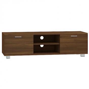 Mueble para TV madera contrachapada marrón roble 140x40,5x35 cm