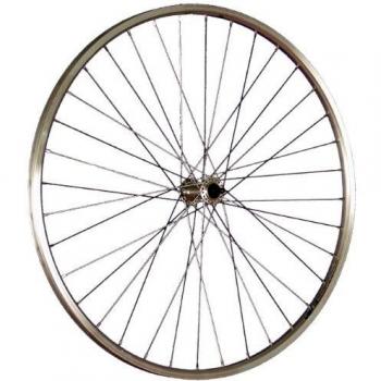 Rueda Delantera 28 Pulgadas Schürmann YAK19 Acero Inoxidable Doble Pared Plateado 622-19