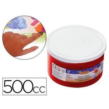 Jovi Pintura de Dedos 500 ml Color Rojo Bermellón Ref. 56107