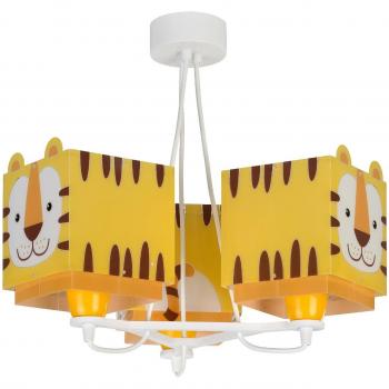 Lámpara de techo colgante infantil Little Tiger con diseño de Pequeño Tigre y 3 luces