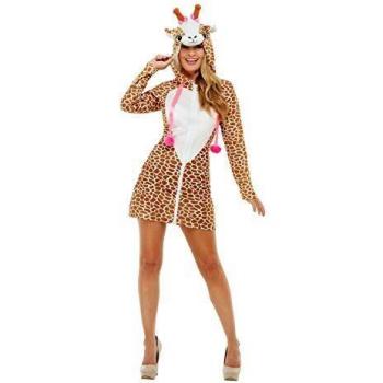 Smiffys 47786S - Disfraz de jirafa para mujer, color marrón, talla S