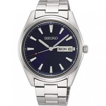 Reloj Seiko Classic SUR341P1 - Reloj de caballero con cristal de zafiro, correa de acero inoxidable y función de fecha