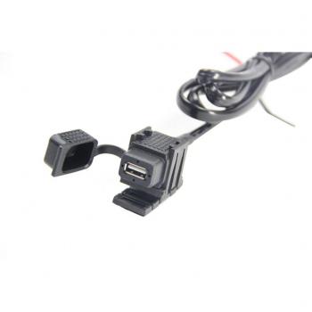 FuriAuto impermeable encendedor de cigarrillo USB de la motocicleta del zócalo de energía 2.1A Potencia de salida para el GPS del teléfono móvil MP3