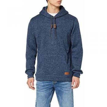 Quiksilver Keller Sudadera con Capucha, Hombre, Azul