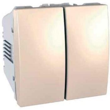 Schneider Electric U3.211.25 - Doble interruptor marfil