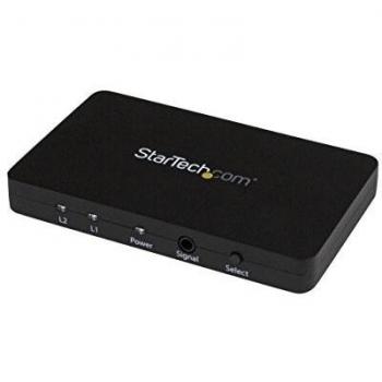 StarTech.com 2 Port HDMI Switch - Aluminum Housing and MHL Support - 2x1 HDMI Switcher Box with Support for 4K at 30Hz - HDMI Selector Switch