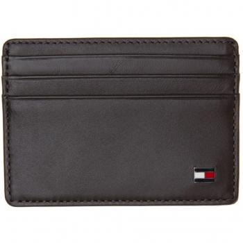 Tommy Hilfiger Eton CC Holder, Cartera Hombre^Mujer, Brown, OS