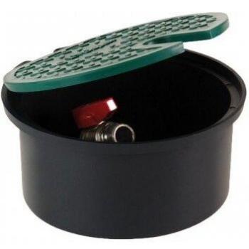 Rc Junter ARQ Arqueta de riego con válvula Grifo, 3/4, Verde, 20.5x20.5x13.0 cm