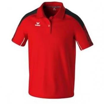 Erima Evo Star Short Sleeve Polo Shirt Red/Black Unisex
