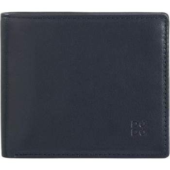 Cartera pequeña de hombre Dudu en piel con solapa interior, RFID, cuero multicolor y titular de tarjeta