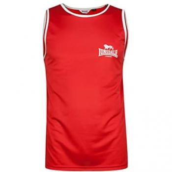 Lonsdale Camiseta Sin Mangas Amateur Singlet Roja para Hombre, Talla XXS