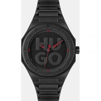 Reloj analógico Grail negro Hugo - Elegancia y estilo para hombres modernos