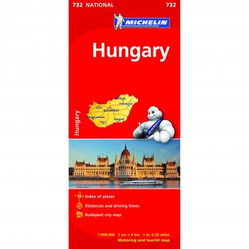 Mapa National Hungary - Michelin