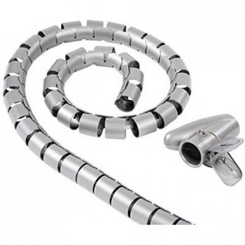 Hama Easy Cover Cable Bundle 25mm Tubo de plata