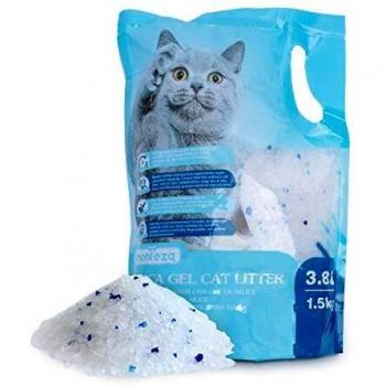 Nobleza - 8 x Arena para Gatos de sílice Camada para Gatitos de Gel de Diamante 3.8L Absorbente, Cómodo Biodegradable