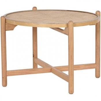 Mesa cafe paulownia ratan 66 x 66 x 45 natural