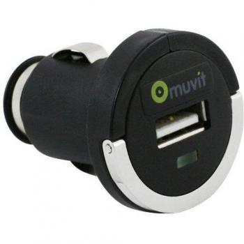 Muvit MUDCC0015 - MCA Mini cargador USB para coche con anilla