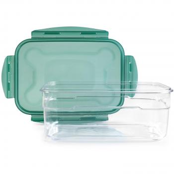 IBILI 790406 contenedor Hermetique, Vidrio, Verde, 15 x 11 x 7 cm