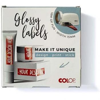 Colop E-Mark Cinta Adhesiva Brillante 15mm x 16m