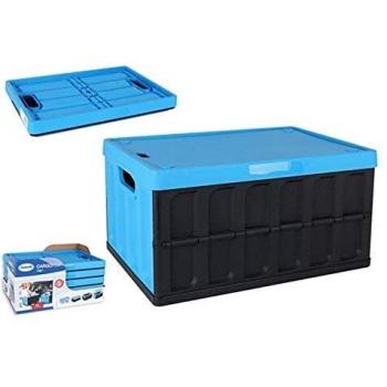 Tontarelli - Caja plegable con tapa 62l negro/rojo