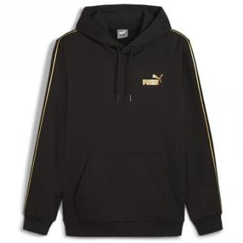 Sudadera con Capucha Puma ESS Tape Minimal Gold Hombre Talla S Negra